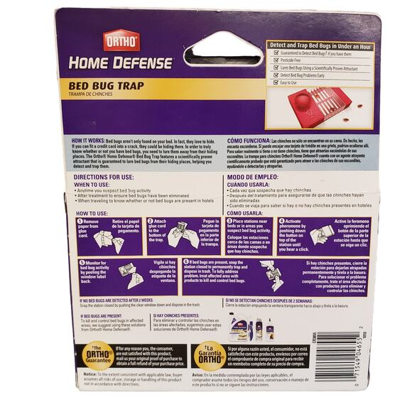 Home Defense Bed Bug Trap Guaranteed Results NEW 2 Traps - Picture 2 of 7